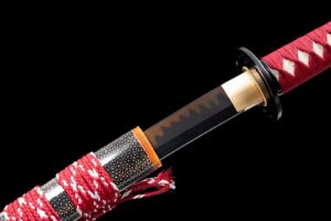 Katana Date (acier T10 & Véritable Hamon & Peau De Raie)