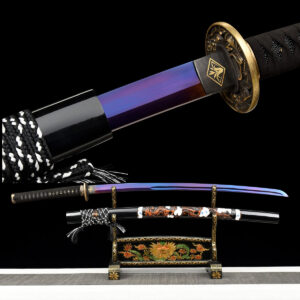 Katana Owase (lila mangán acél)